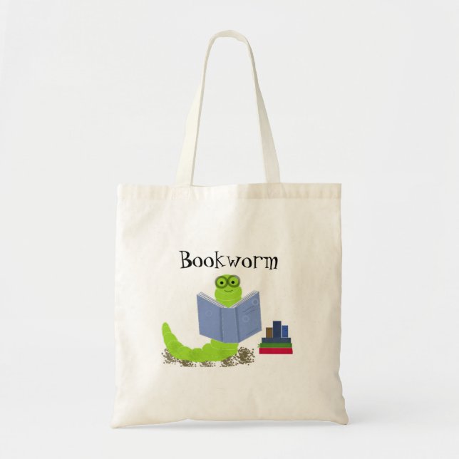 Tote Bag Ver de livre (Devant)