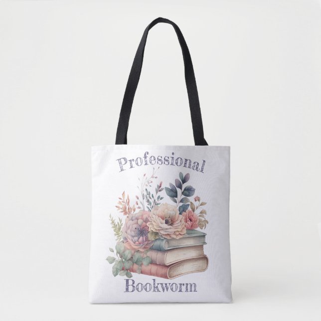 Tote Bag Ver de livre professionnel (Devant)