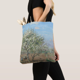 Tote Bag Verger en fleur, Louveciennes France par Pissarro