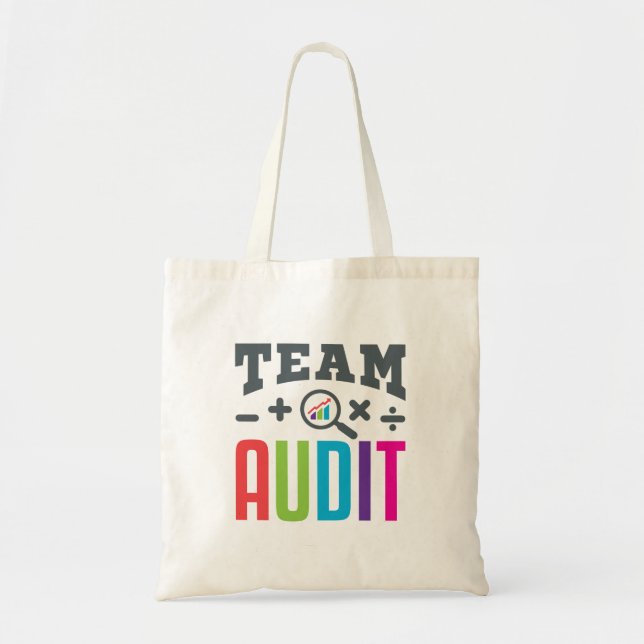 Tote Bag Vérificateur d'équipe Comptable du groupe de vérif (Devant)
