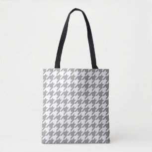 Tote Bag Vérification du socle blanc et gris cendré
