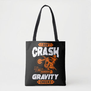 Tote Bag Vérifications aléatoires de gravité - Motocross &