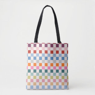 Tote Bag Vérifier le tableau de bord coloré À damiers Motif