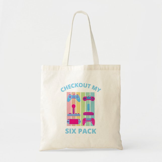 TOTE BAG VÉRIFIEZ MON SIX PACK (Devant)