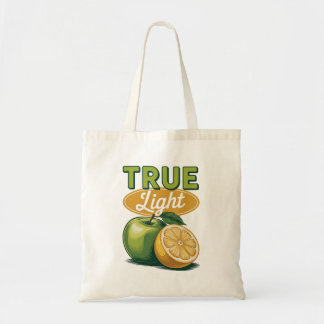 Tote Bag Véritable Pomme Vert Citron Rétro Faith Tee