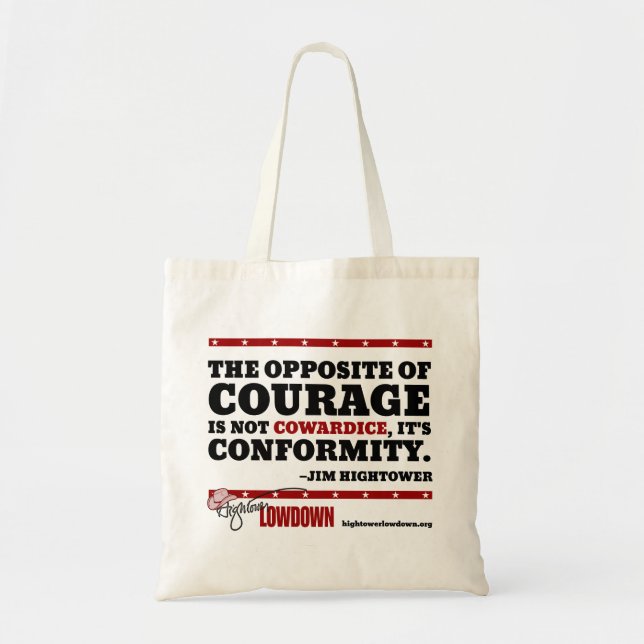 Tote Bag Vérité de Hightower : L'opposé du courage (Devant)