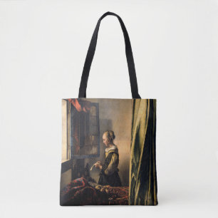 Tote Bag Vermeer - Fille lisant une lettre à une fenêtre ou