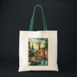 Tote Bag Vérone Italie Travel Art Vintage<br><div class="desc">Vérone rétro design de voyage vectoriel. Vérone est une ville du nord de l'Italie de la Vénétie,  avec une vieille ville médiévale construite entre les méandres de la rivière Adige. C’est célèbre pour être le cadre de "Roméo et Juliette" de Shakespeare.</div>
