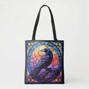 Tote Bag Verre Éffrayant Raven