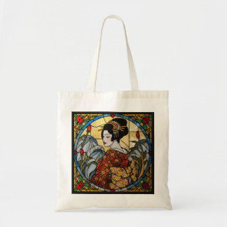 Tote Bag Verre Oriental Geisha Teinté