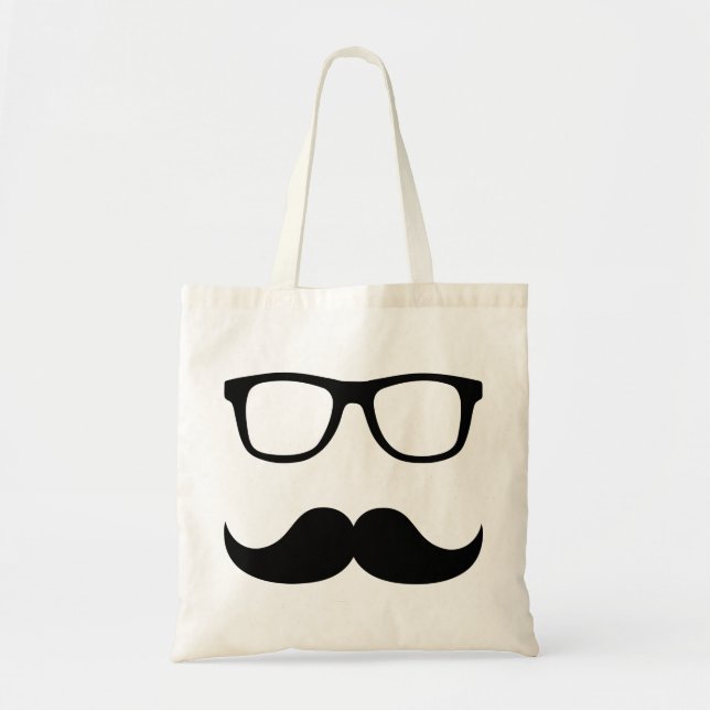 Tote Bag Verres de moustache (Devant)
