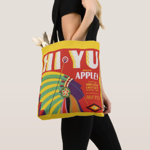 Tote Bag vers 1930 Hi Yu Apples crate étiquette print