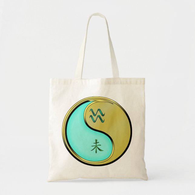 Tote Bag Verseau & Chèvre Métal (Devant)