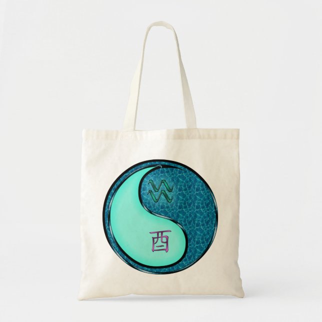 Tote Bag Verseau & Coq d'eau (Devant)