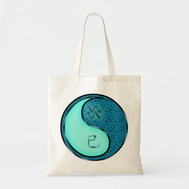Tote Bag Verseau & Serpent d'eau (Devant)