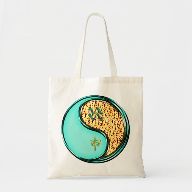 Tote Bag Verseau & Singe de Feu (Devant)