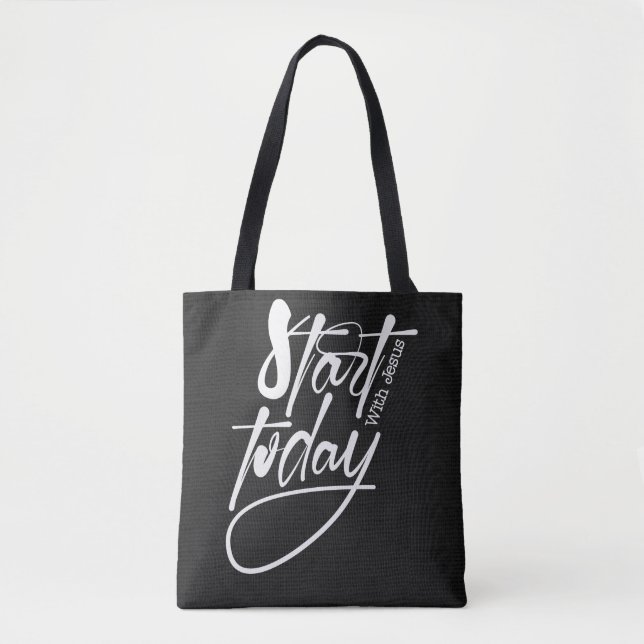 Tote Bag Verset biblique chrétienne inspirant (Devant)