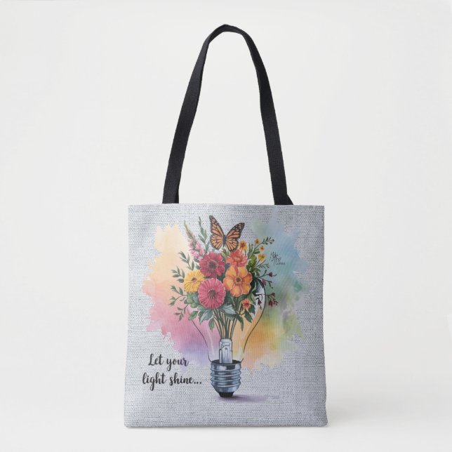 Tote Bag Verset biblique chrétienne inspirant /Écriture (Devant)