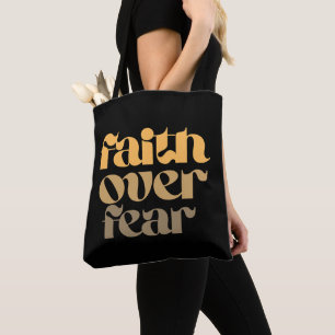 Tote Bag Verset de la Bible chrétienne : La foi surmonte la
