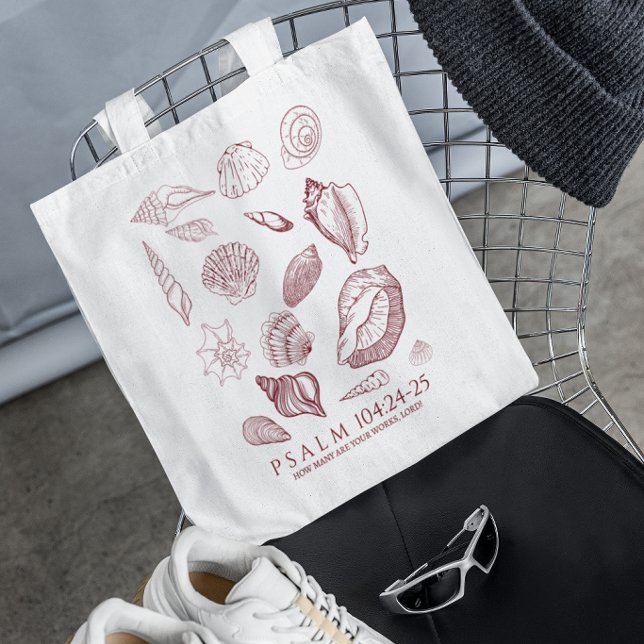 Tote Bag Verset de la Bible coquillage (Créateur téléchargé)