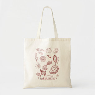 Tote Bag Verset de la Bible coquillage