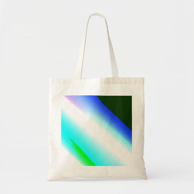 Tote Bag Vert bleu arc-en-ciel texture abstraite motif art  (Devant)