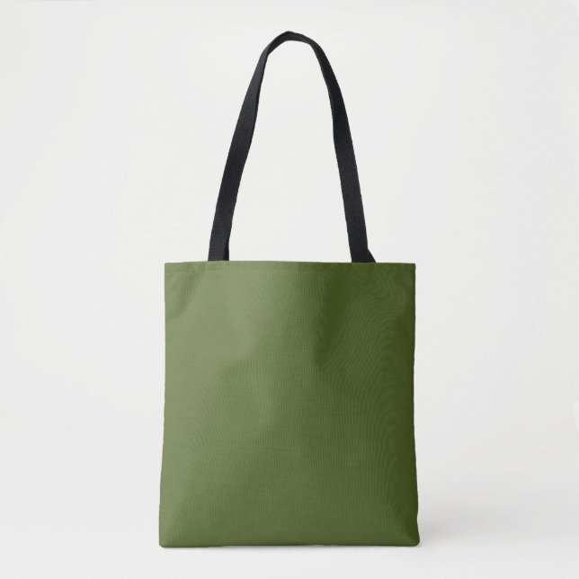 Tote Bag Vert camo (couleur solide) (Devant)