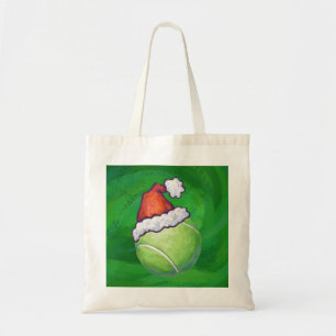 Tote Bag Vert de Noël de balle de tennis
