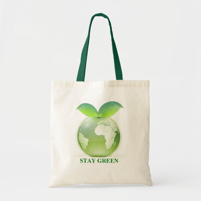 Tote Bag Vert de séjour (Devant)