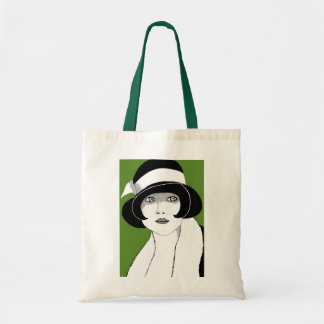 Tote Bag vert des années 1920