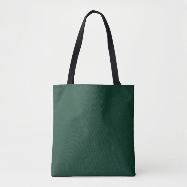 Tote Bag Vert foncé forêt élégant (Devant)