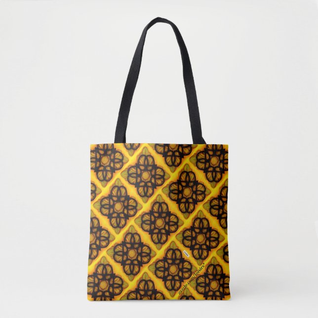 Tote Bag Vert jaune (Devant)