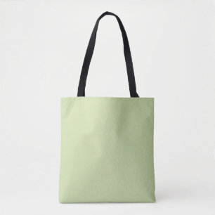 Tote Bag Vert mousse pâle solide par collections Premium