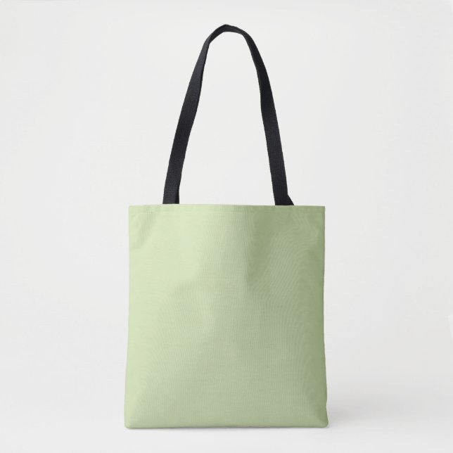 Tote Bag Vert mousse pâle solide par collections Premium (Devant)