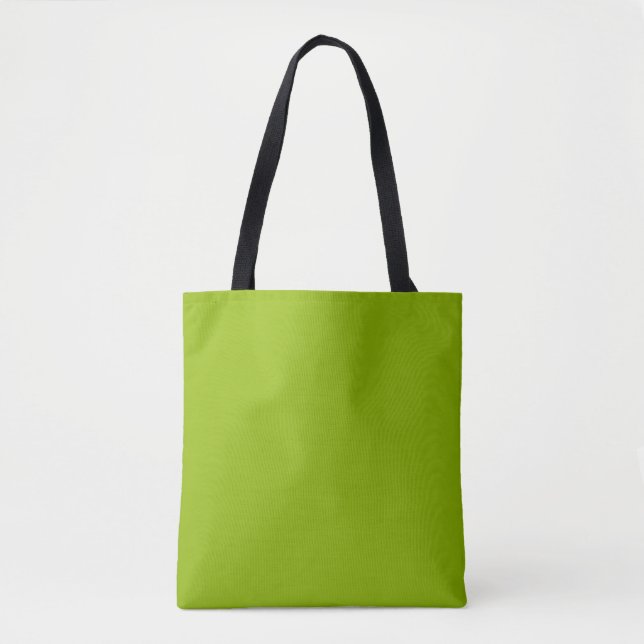 Tote Bag Vert pomme (couleur unie)  (Devant)