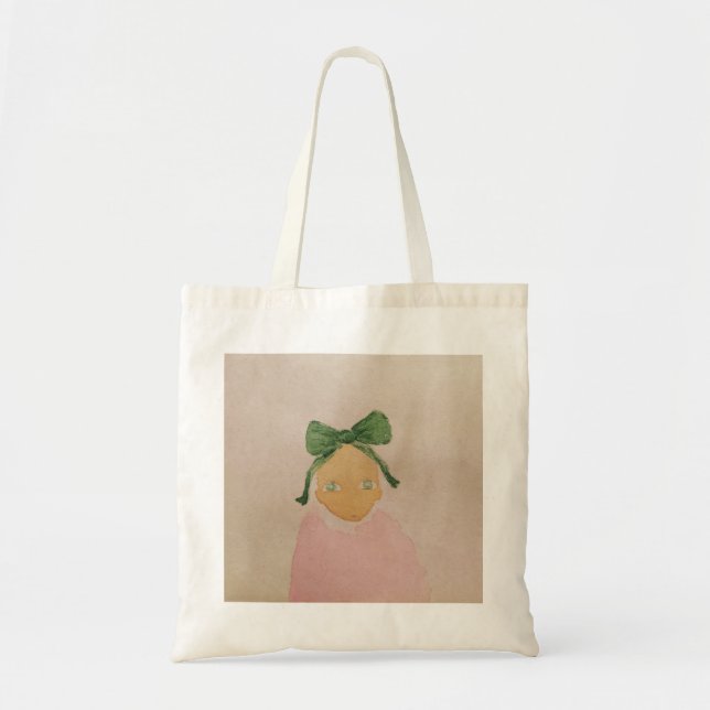 Tote Bag Vert yeux vert (Devant)