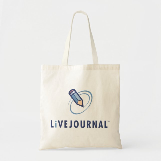 Tote Bag Verticale de logo de LiveJournal (Devant)