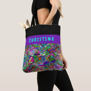 Tote Bag Very colorfully abstract forms art 1
