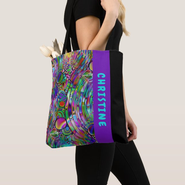 Tote Bag Very colorfully abstract forms art 1 (De près)