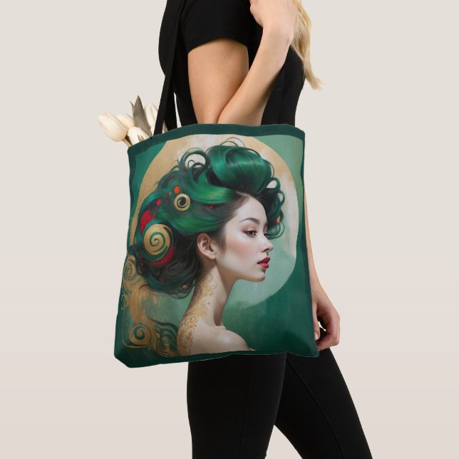 Tote Bag "Vesendra" - Beauté sculptée, Muse éternelle (De près)
