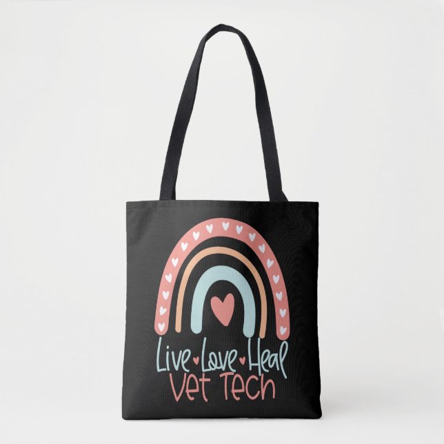 Tote Bag Vet Tech Vétérinaire Technicien Cadeau (Devant)