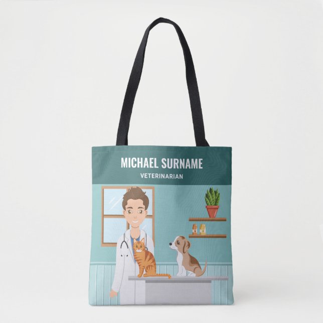 Tote Bag Vétérinaire Homme vétérinaire vétérinaire vétérina (Devant)