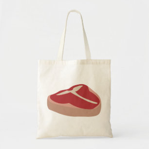 Tote Bag Viande Steak cru Protéine fraîche Porc Chop Beefst