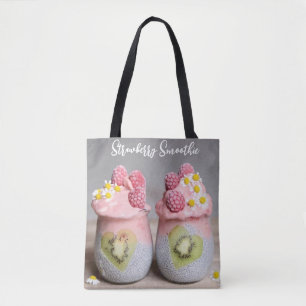 Tote Bag Vibes Berry Clean : Detox Smoothie & Chia Pudding