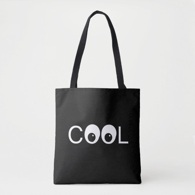 Tote Bag Vibes cool bonnes sur fond noir (Devant)
