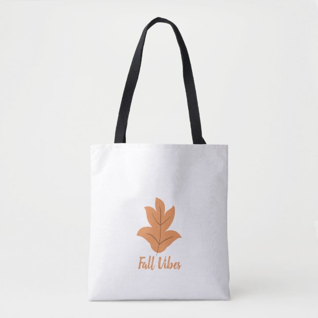 Tote Bag Vibes d'automne mignonnes (Devant)