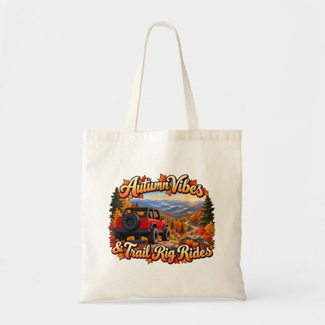 Tote Bag Vibes d'Automne Rouge (Devant)