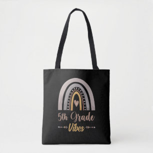 Tote Bag Vibes de 5e année Arc en ciel Cinquième année Reto