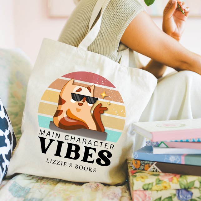 Tote Bag Vibes de caractères principaux de l'auteur du livr (Créateur téléchargé)