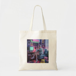 Tote Bag Vibes de Gamer Girl Y2K – Technologie Rétro et Est